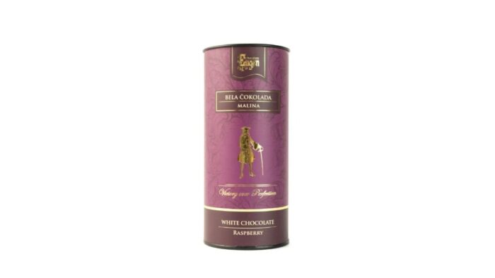MINI CHOCO TUBE-WHITE CHOCOLATE RASPBERRY - Image 1