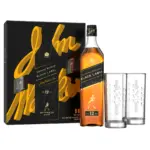JOHNNIE WALKER BLACK 0,7L+2CASE