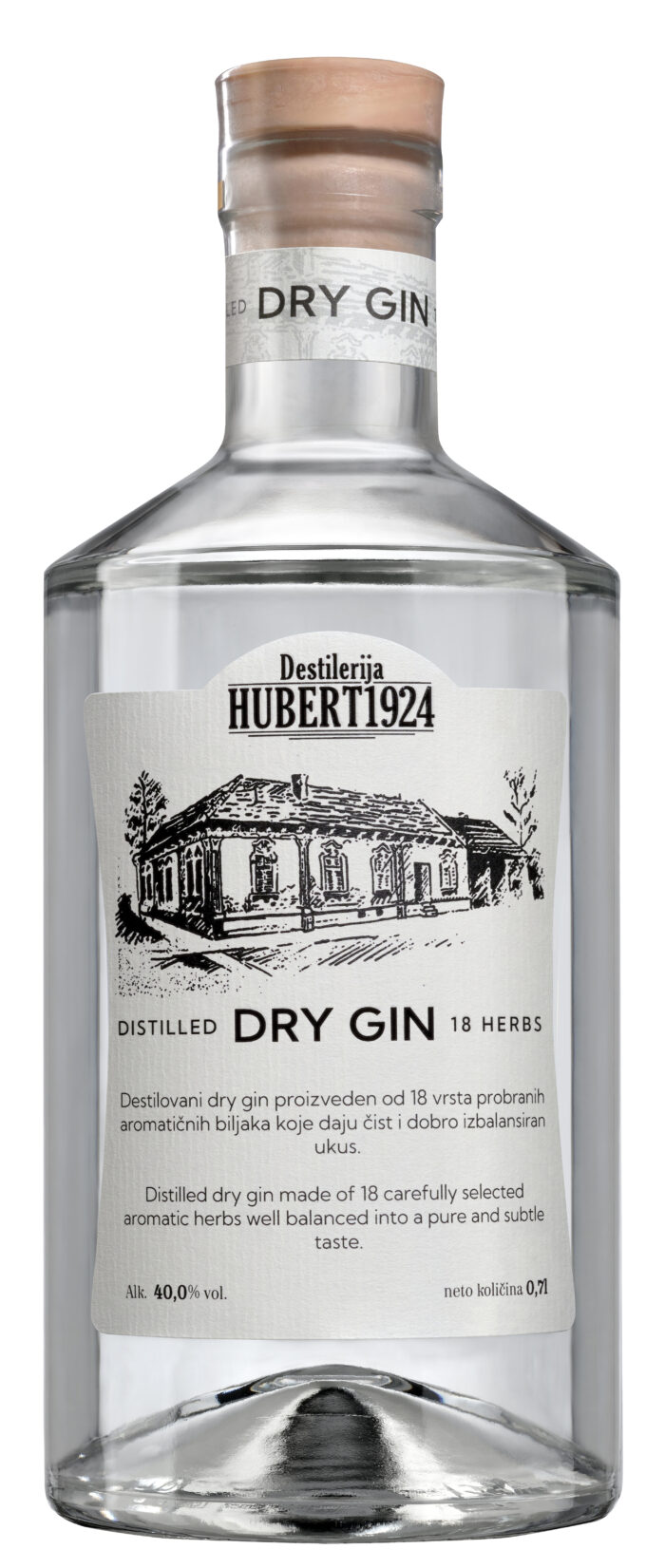 HUBERTOV DRY GIN 0.7L - Image 1