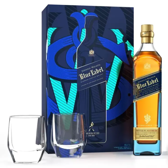 JOHNNIE WALKER BLUE LABEL + 2 CASE - Image 1